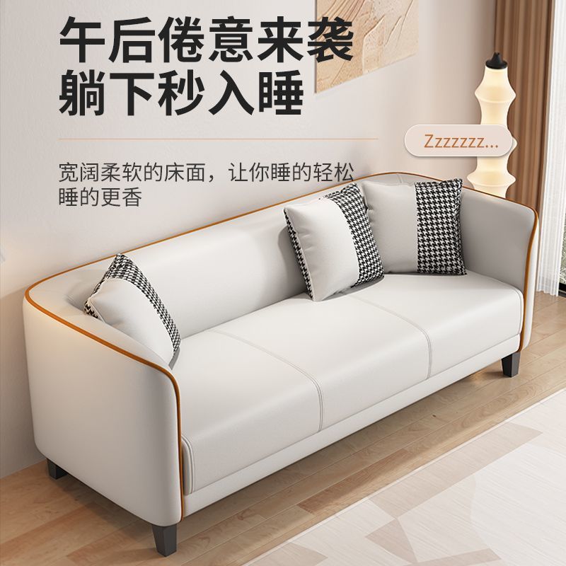 Technology Cloth Sofa Small Apartment Living Room Simple Modern Bedroom Double Three Person Internet Celebrity Rental Room Light Luxury Clothing Store