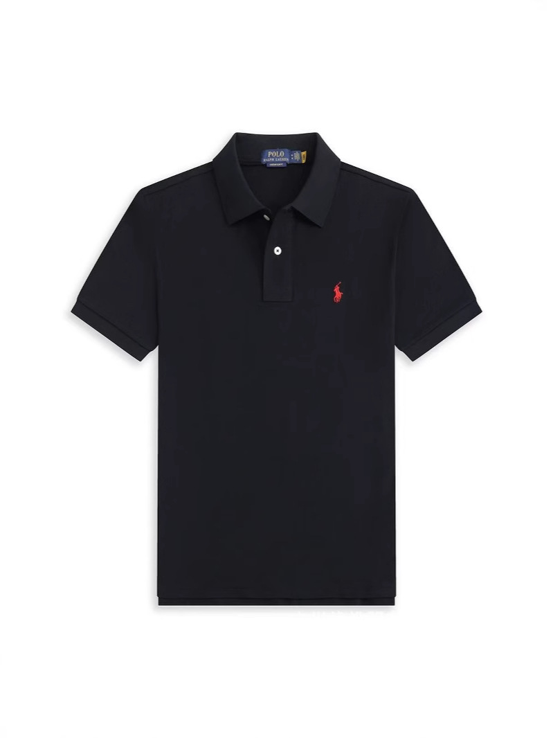 Summer New Foreign Trade Pony Embroidered Polo Shirt Men's and Women's Casual Cotton Short-sleeved Business Lapel T-shirt