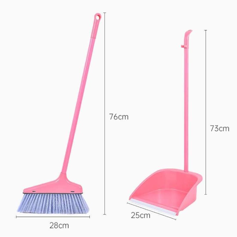 Wholesale plastic broom dustpan combination suit household sweeping soft fur butterfly small bag shell hard fur broom set broom