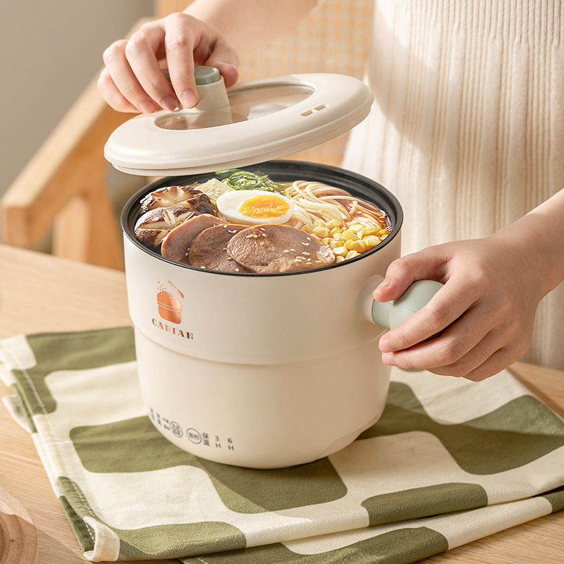 Electric Cooking Pot Non-Stick Multi-Functional Electric Instant Noodle Bowl Spherical Rice Cooker Hot Pot Student Dormitory Mini Home Delivery