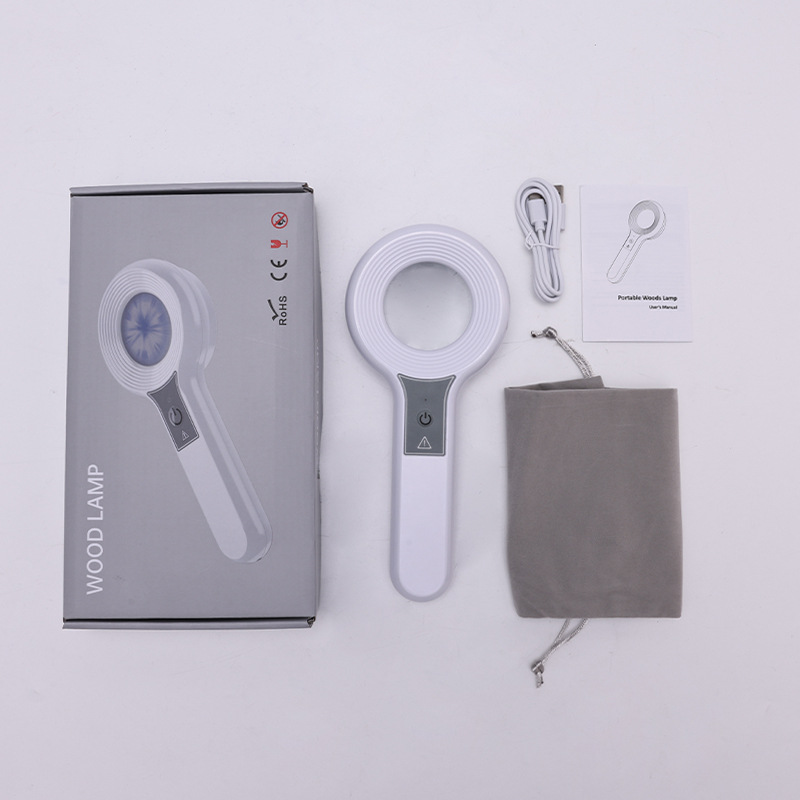 Handheld Wood Lamp Beauty Instrument Manufacturer Direct Sales Spot Skin Tester Skin Detection Cross-Border New Model