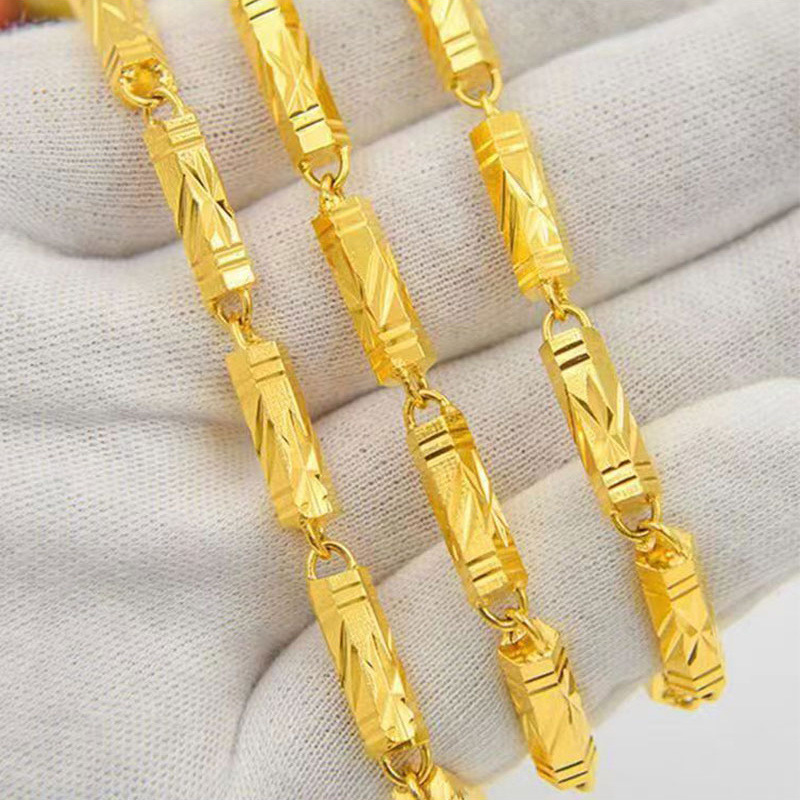 Мужское ожерелье из бамбукового узла 5 мм, долговечная цепочка, смелый стиль