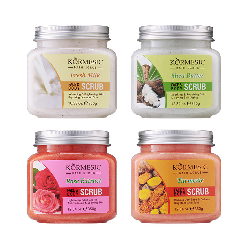 Kormesic Body Scrub Facial Scrub Cleansing and Hydrating Full English Version Cross-Border Export Wholesale