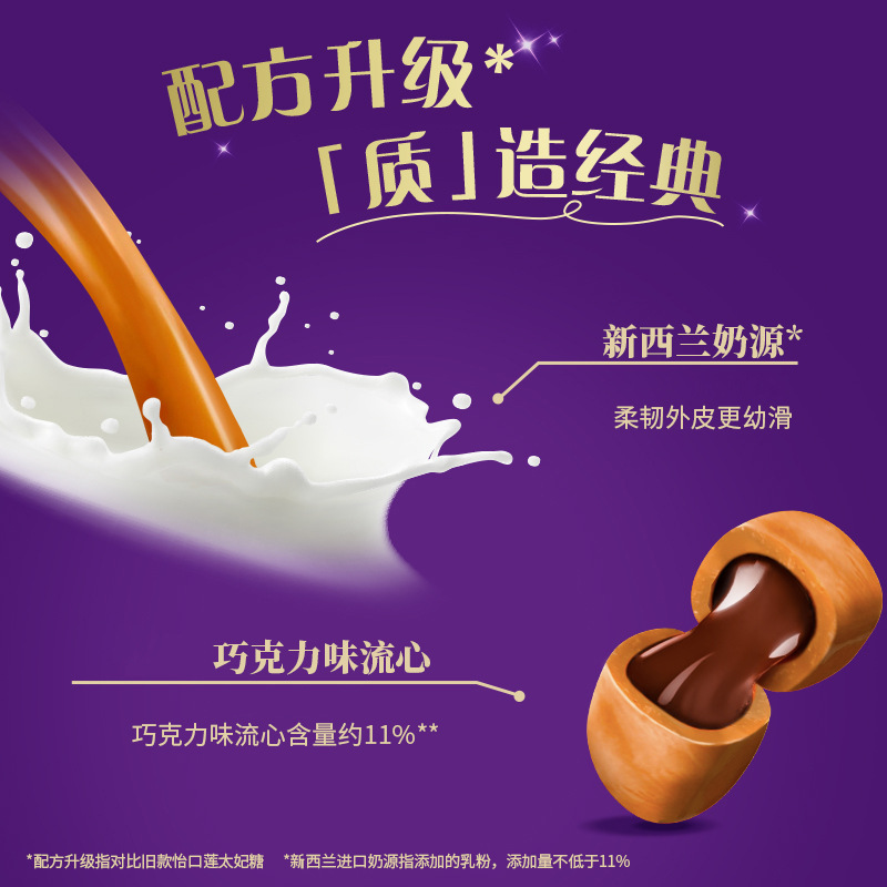 Yikoulian sandwich toffee bulk candy wedding candy wholesale chocolate hazelnut flavor candy gift snack