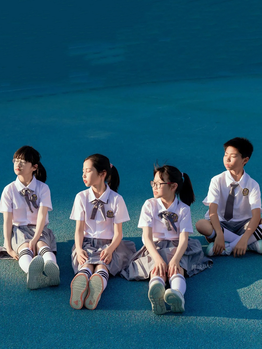 Children's School Uniform Set, Primary School Student Class Uniform, Summer Senior Kindergarten Graduation Photo, Kindergarten Uniform, Summer Uniform, British Style School Uniform