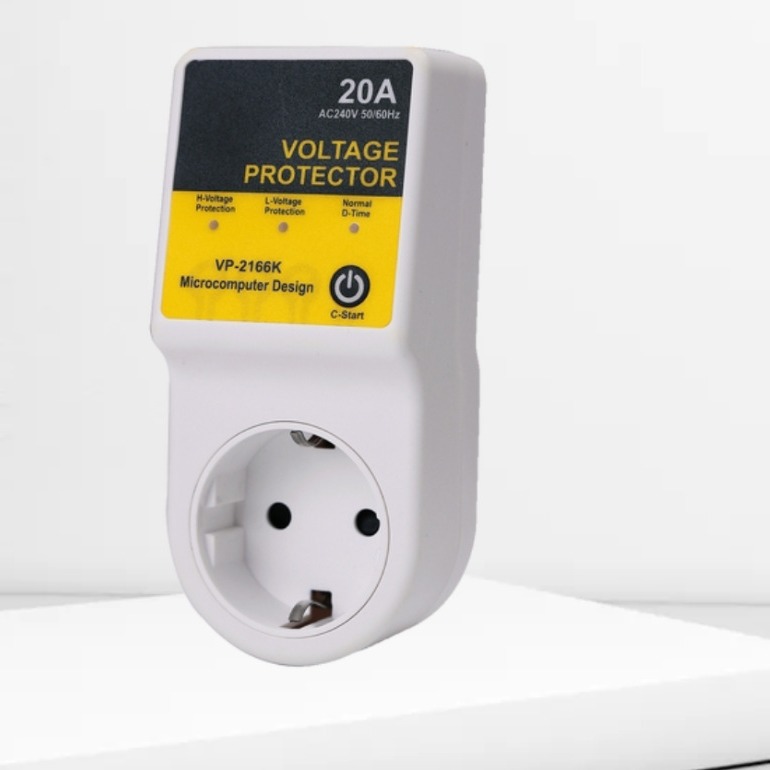 Европейская защитная розетка с защитой от молний, защитник для холодильника с индикатором