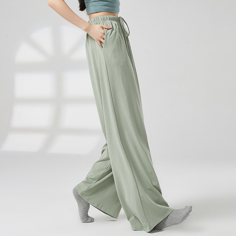 Modern Dance Pants Daily Practice Clothes Loose Dance Pants Unisex Straight Leg Wide Leg Pants Practice Pants