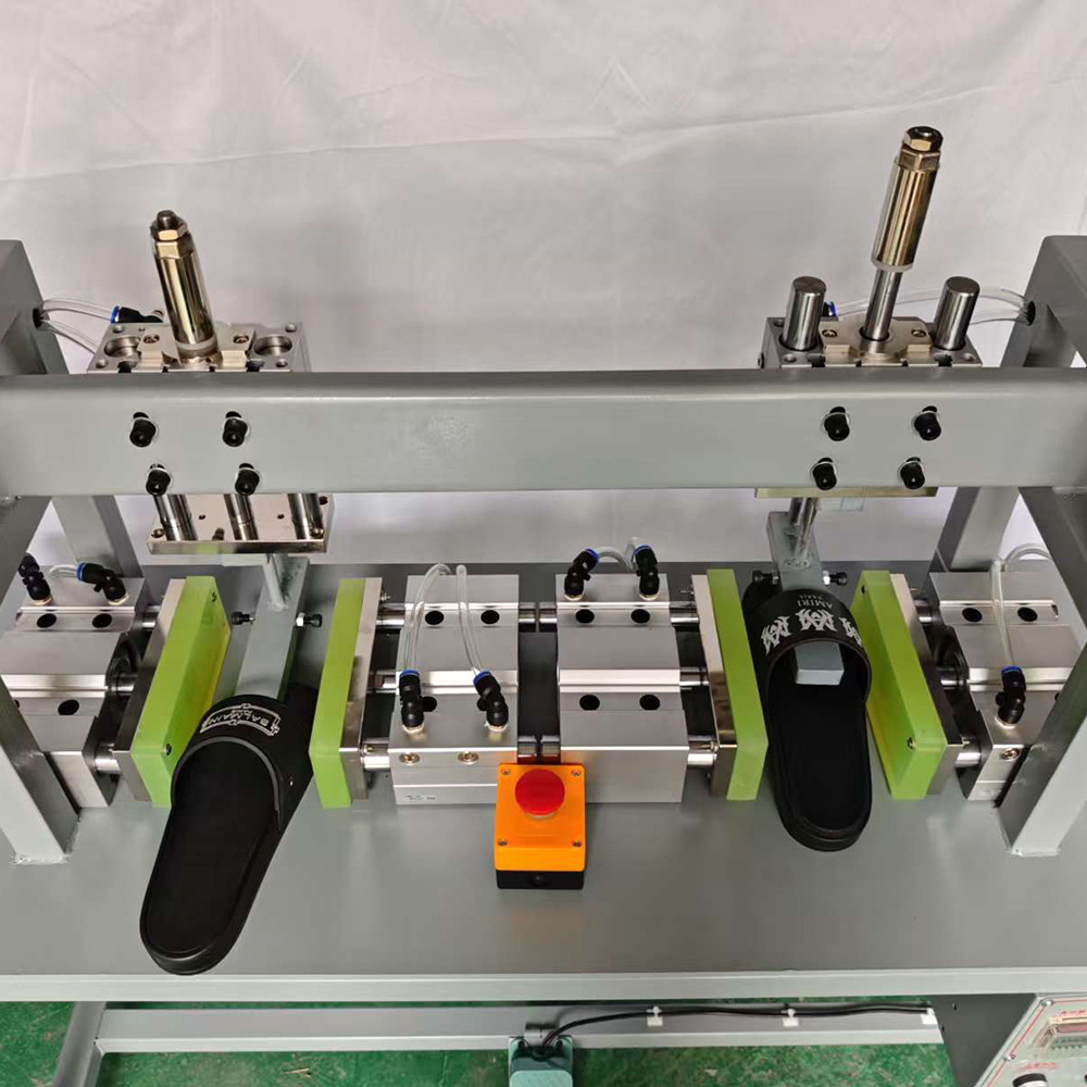 Slipper Press Machine Double-Row Vertical Double-Station Fully Automatic Sole Press Machine Sole and Upper Precise Press Machine