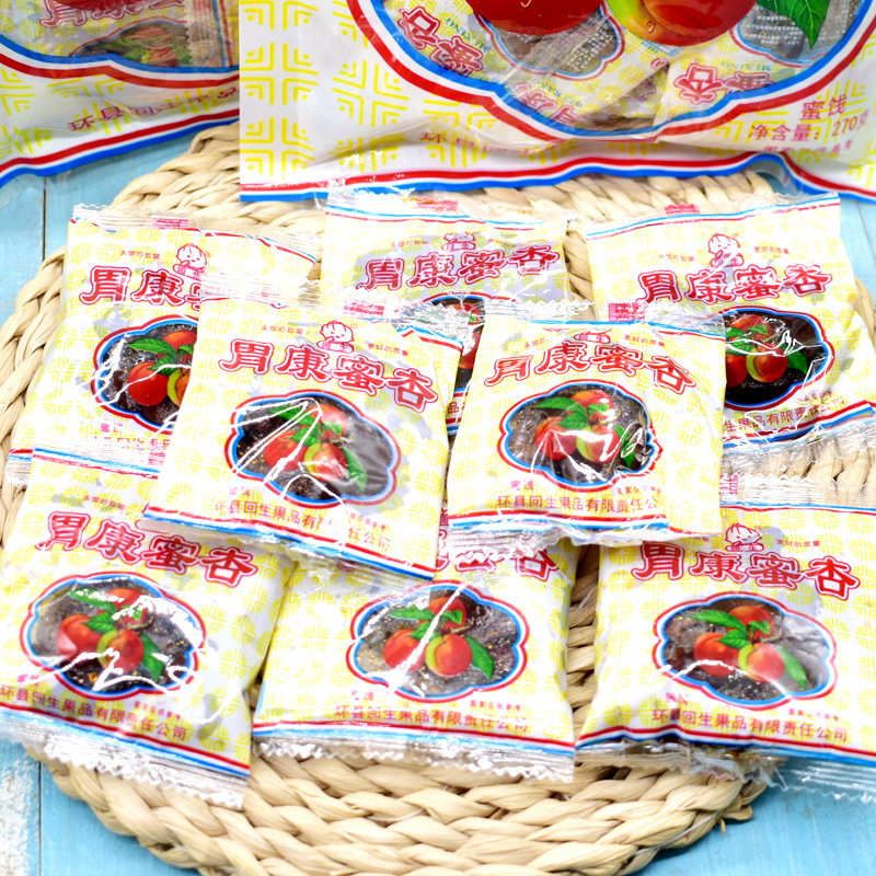 Huisheng Weikang Honey Apricot 270g8090 Childhood Nostalgic Snacks Internet Celebrity Snacks Northwest Specialty Candied Fruit Apricot Meat