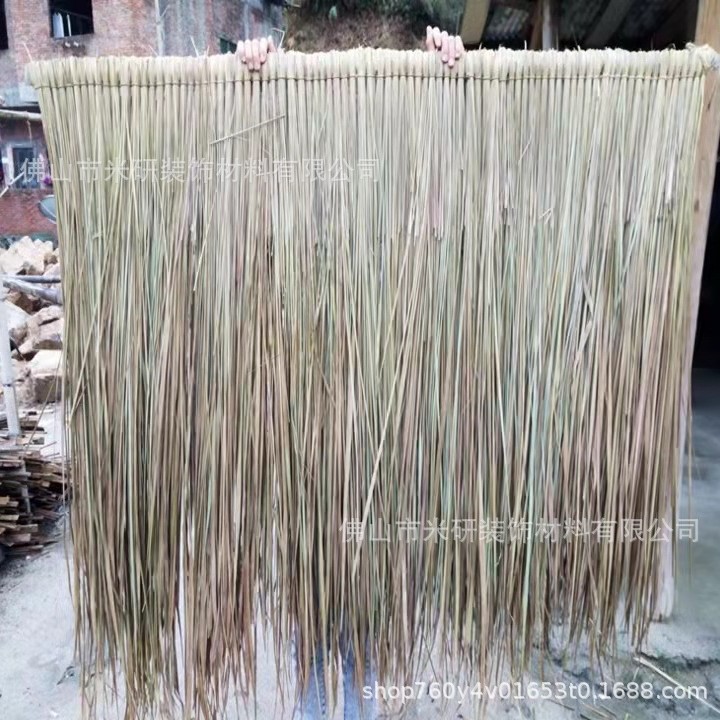 Real Thatched Grass House, Natural Thatched Umbrella, Real Straw Pavilion, Real Straw Roof Decoration, Anti-Corrosion and Insect-Proof Treatment