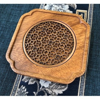 Поднос для хранения воды из американского ореха, маленький поднос для чая