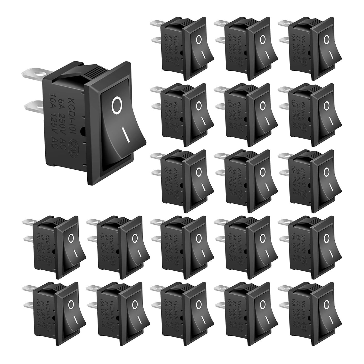 Apiele 20 штук переключателей, 2 позиции Вкл-Выкл с SPST 2