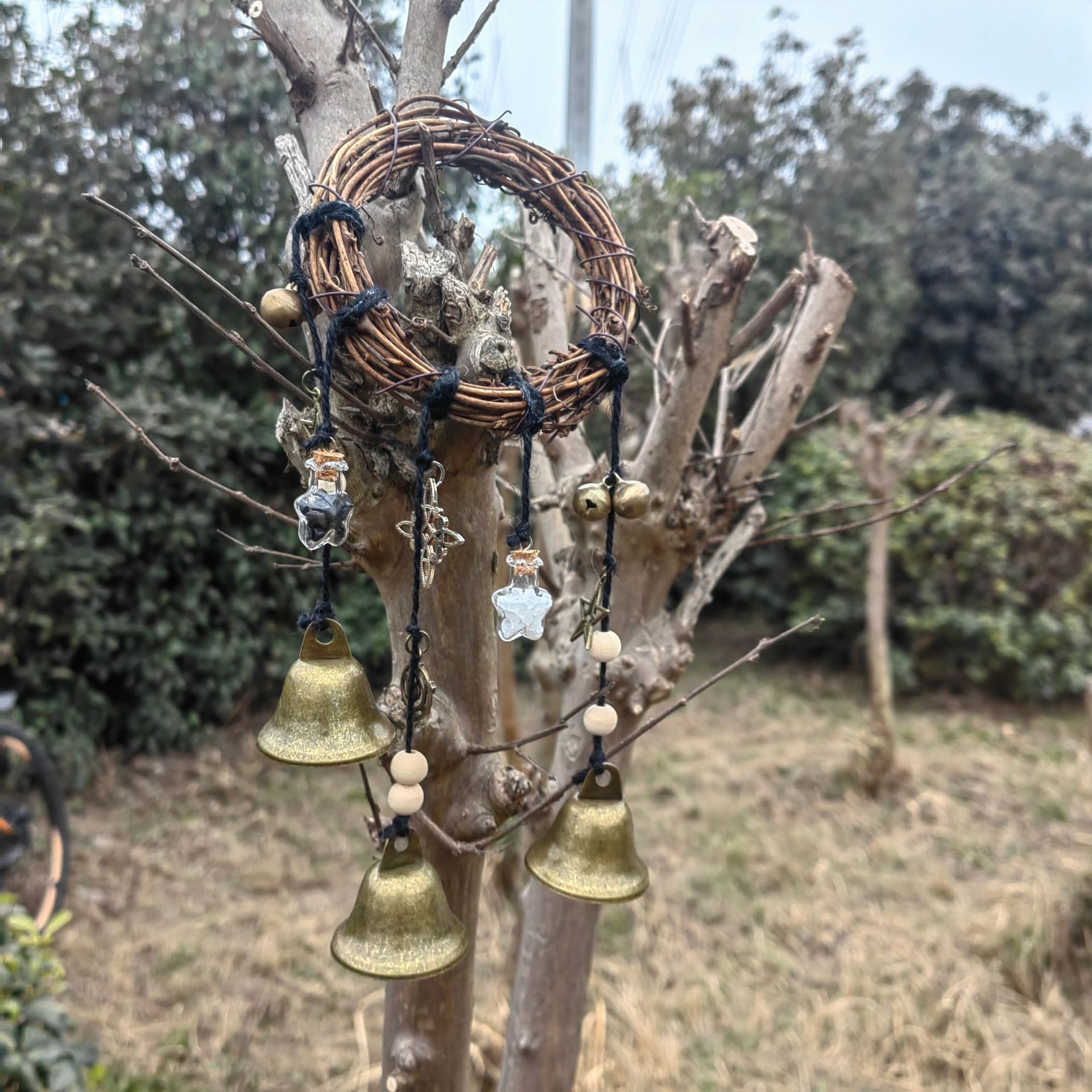 Rattan ring bell/protection bell/cross-border supply bell/blessing bottle bell