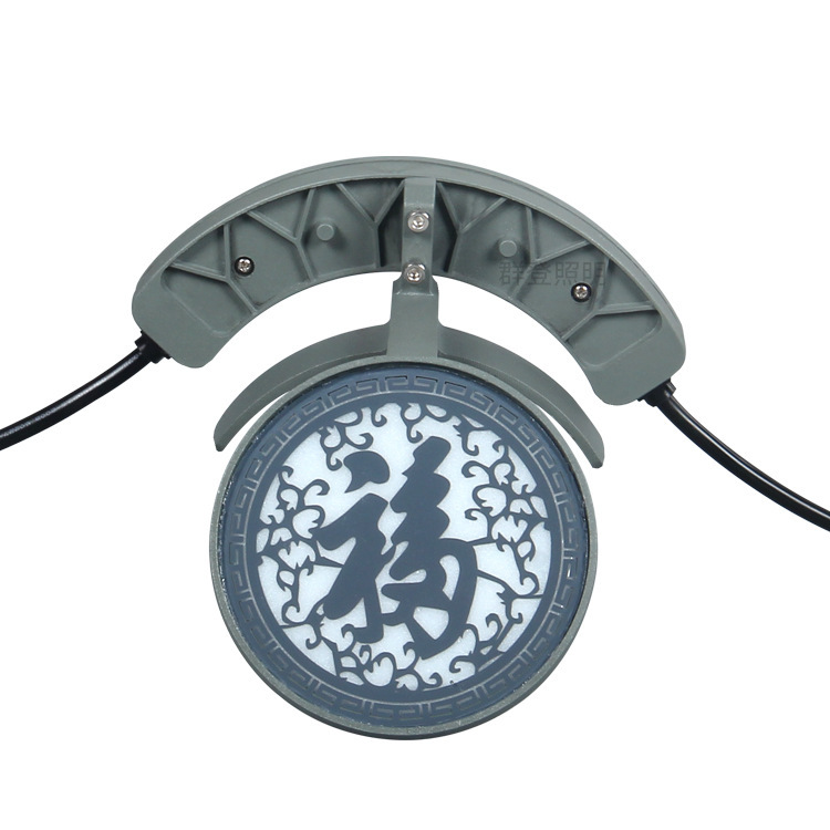 Уличный проект освещения, дождезащитные светодиодные черепичные лампы, древний павильон, двусторонние светящиеся волнистые лампы