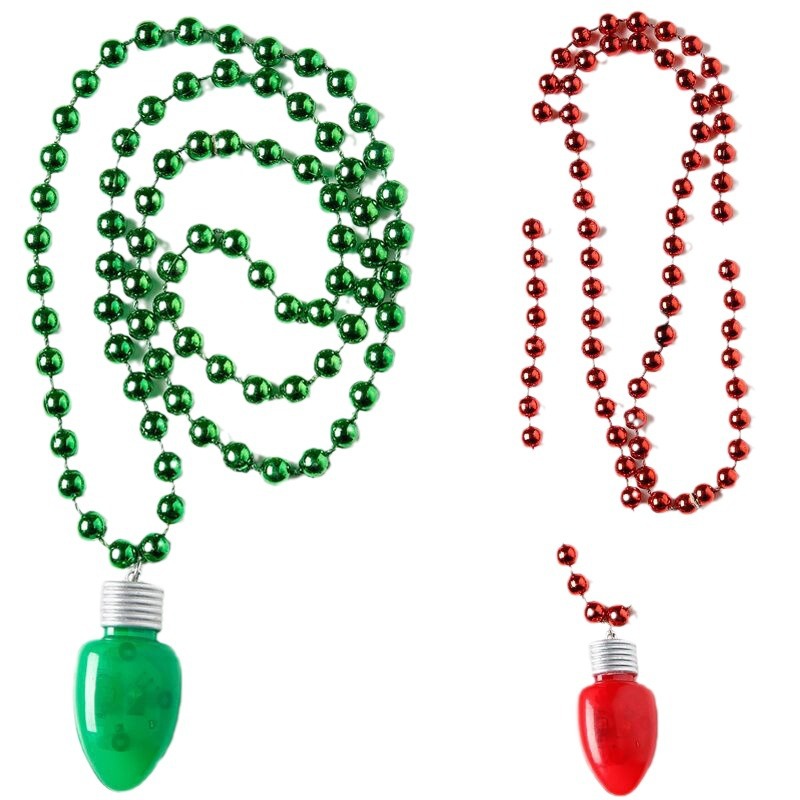 European and American Necklaces, Creative Jewelry, Light Bulb Pendants, Christmas Led Light-Emitting Fashion Trendy Necklace Jewelry