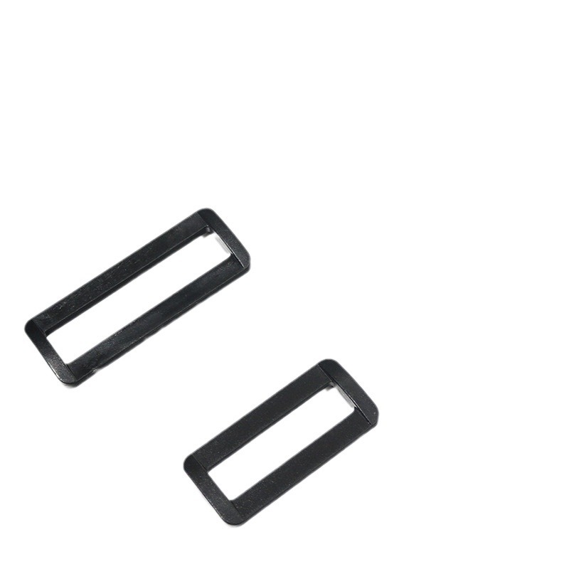 Spot black plastic square buckle two-gear buckle shoulder strap webbing adjustment buckle clothing luggage accessories plastic Lip Buckle
