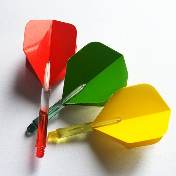 Solid Color Dart Leaf Dart Feather Accessories Dart Wing Flag Pattern Darts Flight Can Be Mixed