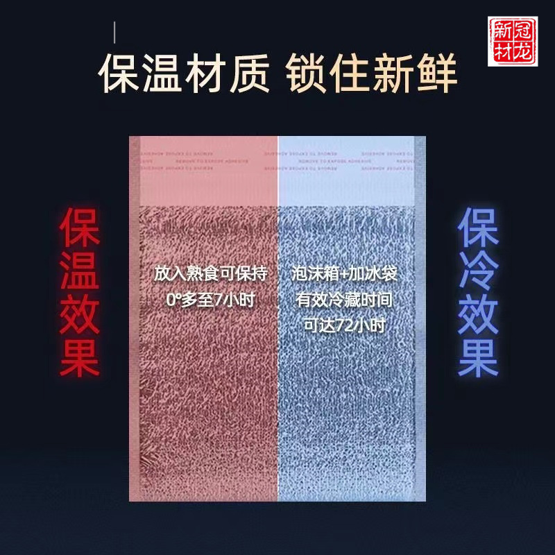 Customized Disposable Aluminum Foil Bag, Fruit and Fresh Food Takeaway Three-Dimensional Bag, Cold Storage, Portable Thickened Catering Insulation Bag Manufacturer