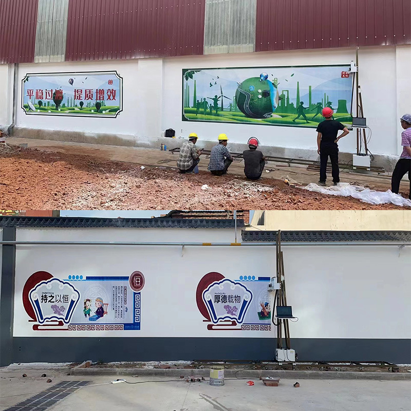 3d wall painting machine wall Printer container painting machine advertising wall inkjet Printer