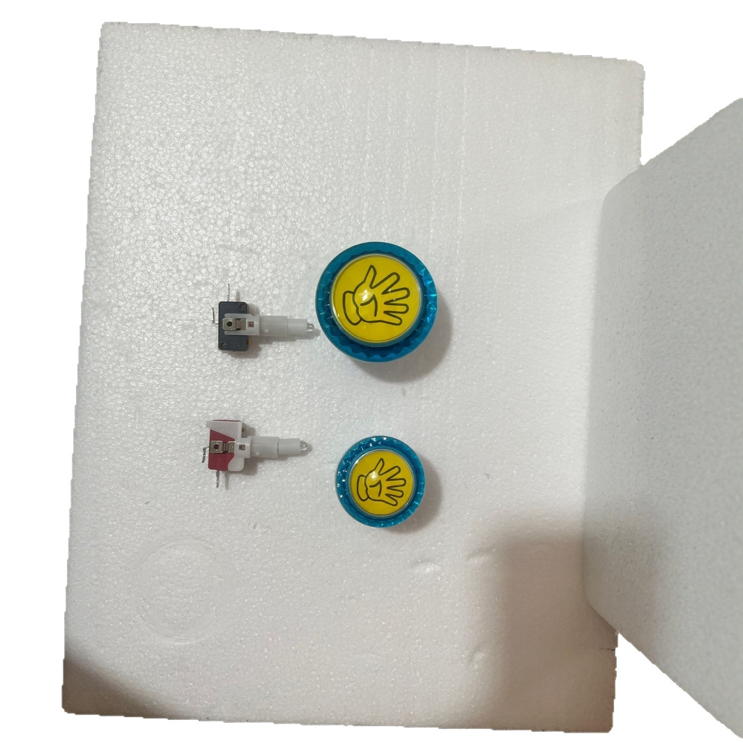 Arcade Button Switch with Light Game Console Control Button Game Console Button Self-Reset Switch Manufacturer Wholesale