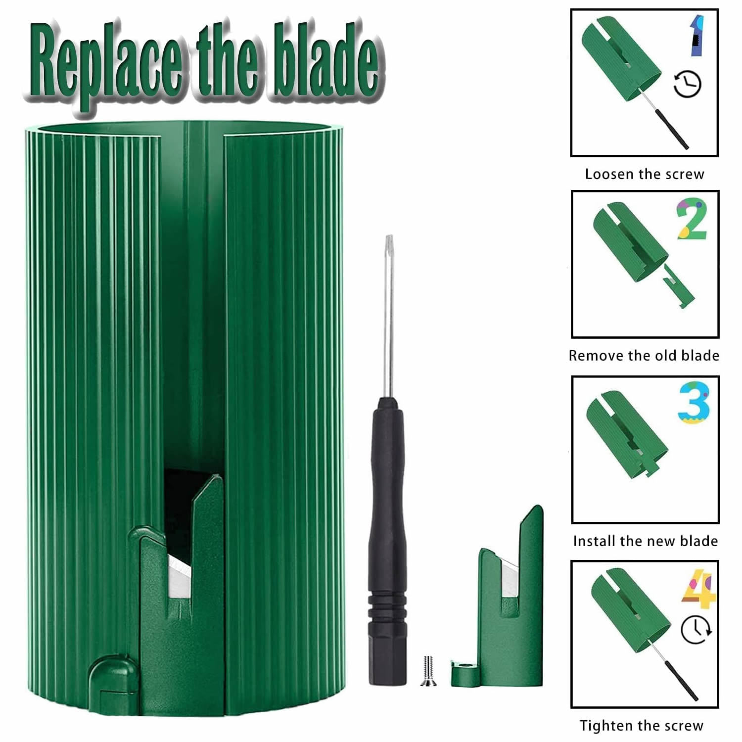 Replaceable Blade Cylinder Paper Cutter Wrapping Papercutte Christmas Gift Wrapping Paper Cutting Tool