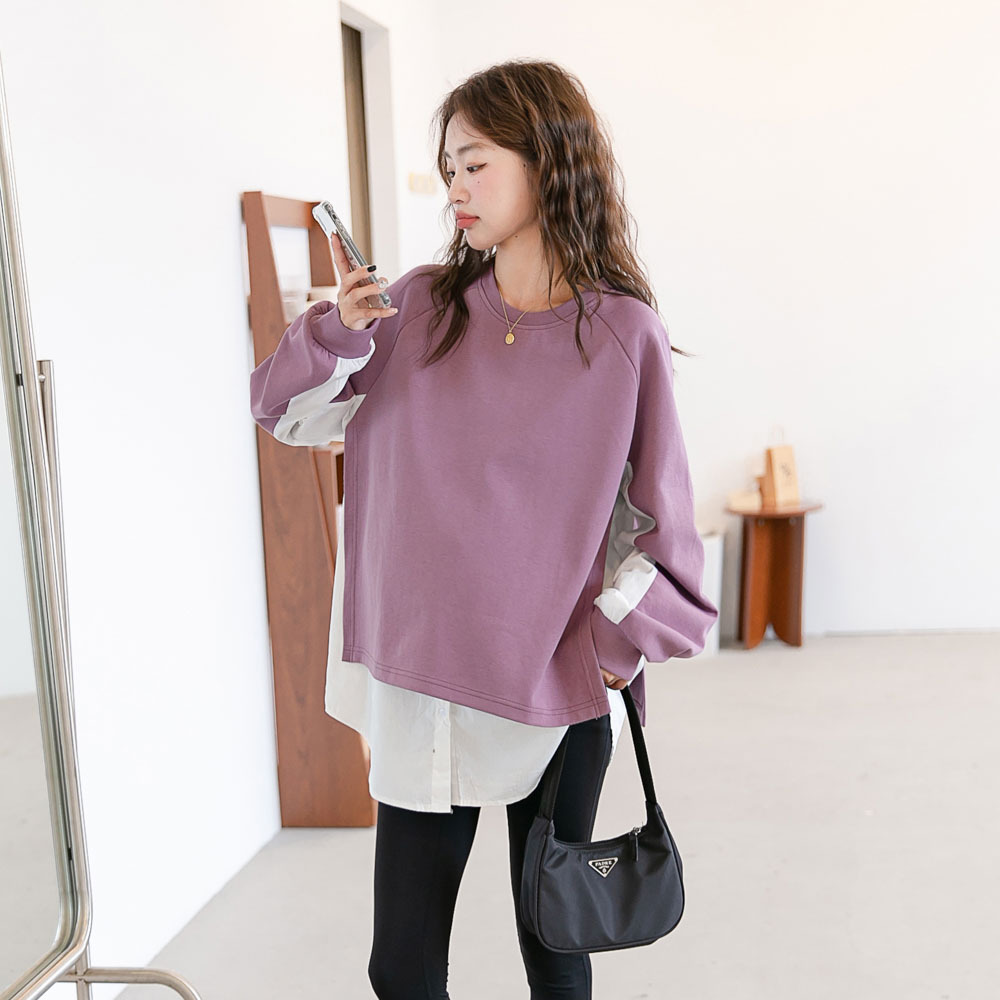 Одежда для беременных, осень, корейский стиль, модный свитер, свободный, плюс размер