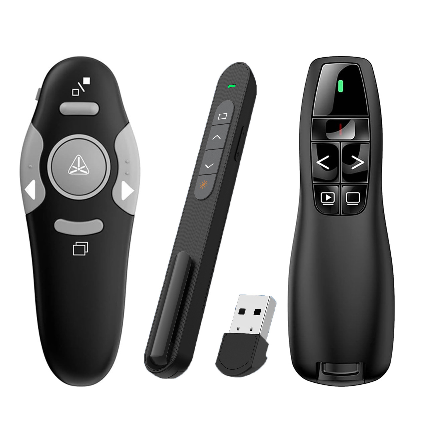 Manufacturer Spot Wholesale Page Turning Pen Foreign Trade Export Electronic Pen Cross-Border Ppt Projection Pen Multi-Function Page Turning Pen