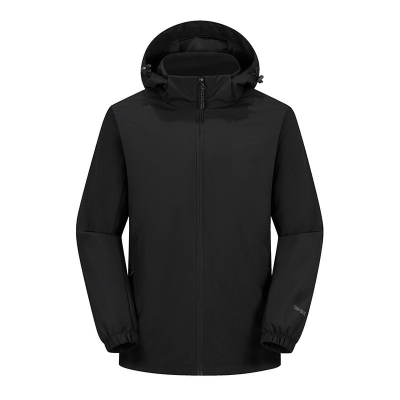 Spring and Autumn Jackets for Men and Women, Outdoor Windproof and Waterproof Hooded Windbreakers, Couple Mountaineering Jackets, Group Purchase Cross-Border