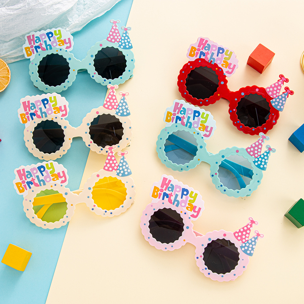 Birthday glasses Little Red Riding Book with Internet Red Funny Photographs Children's Party Decorations Cake Modeling Glasses Wholesale