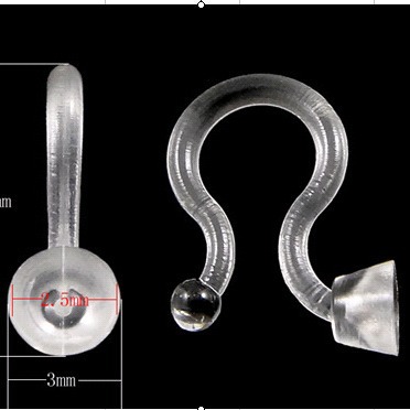 Factory Transparent U Clip Transparent Ear Bone Clip Non-discolored Ear Clip Ear Clip Nose
