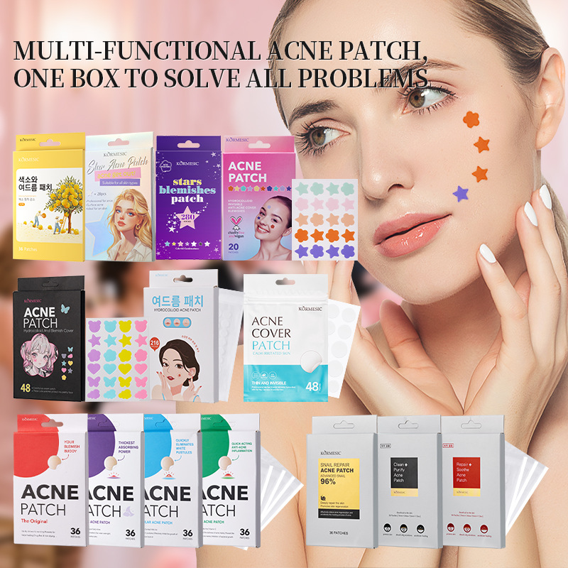 KORMESIC Full English Acne Patch Face Care Cross-border Foreign Trade Amazon Explosion