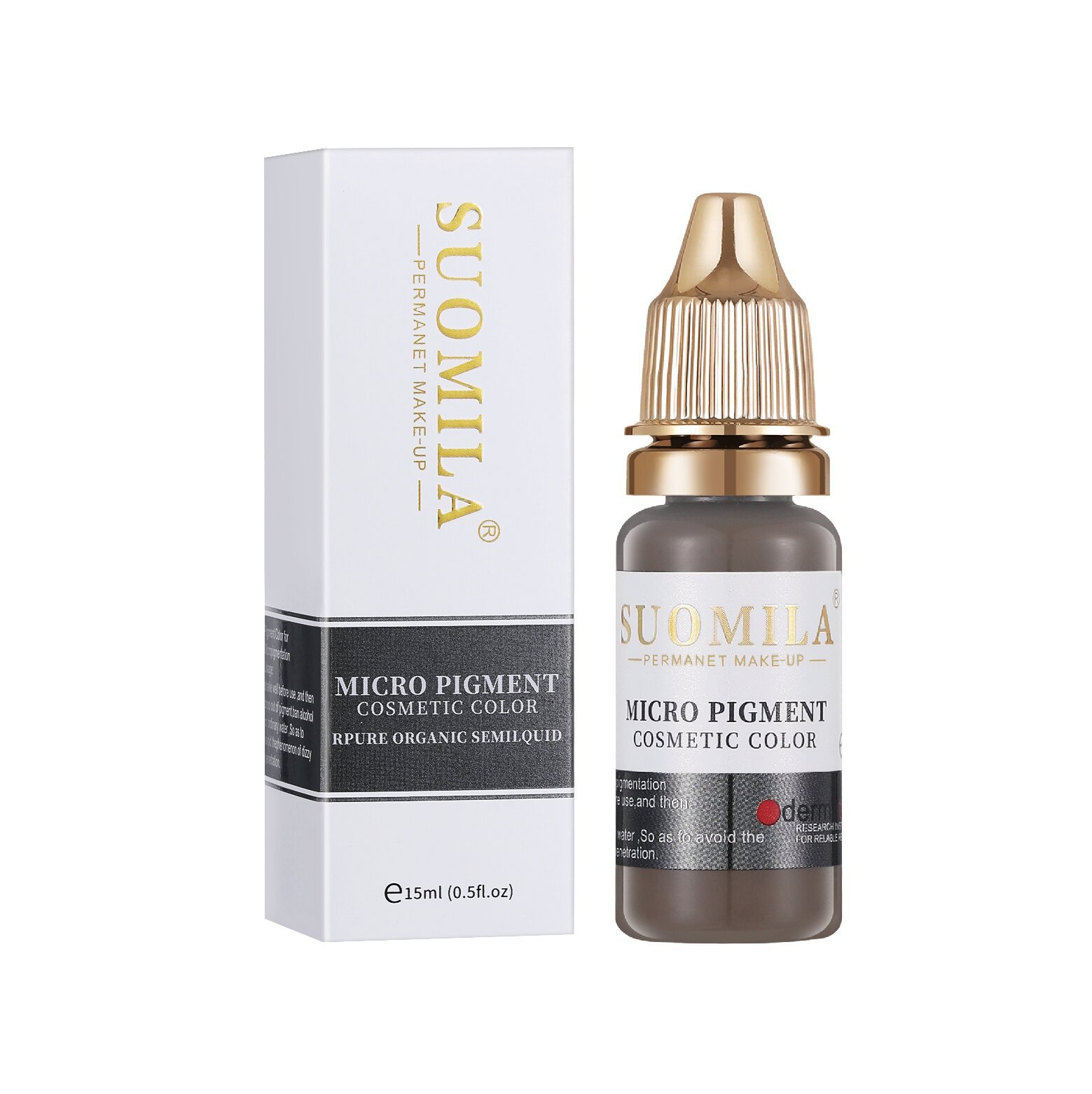 15ml Cross-border Exclusive for Semilla German Raw Material Semi-permanent Embroidery Color Fog Eyebrow Eye Line Floating Lip Eyebrow Color Milk