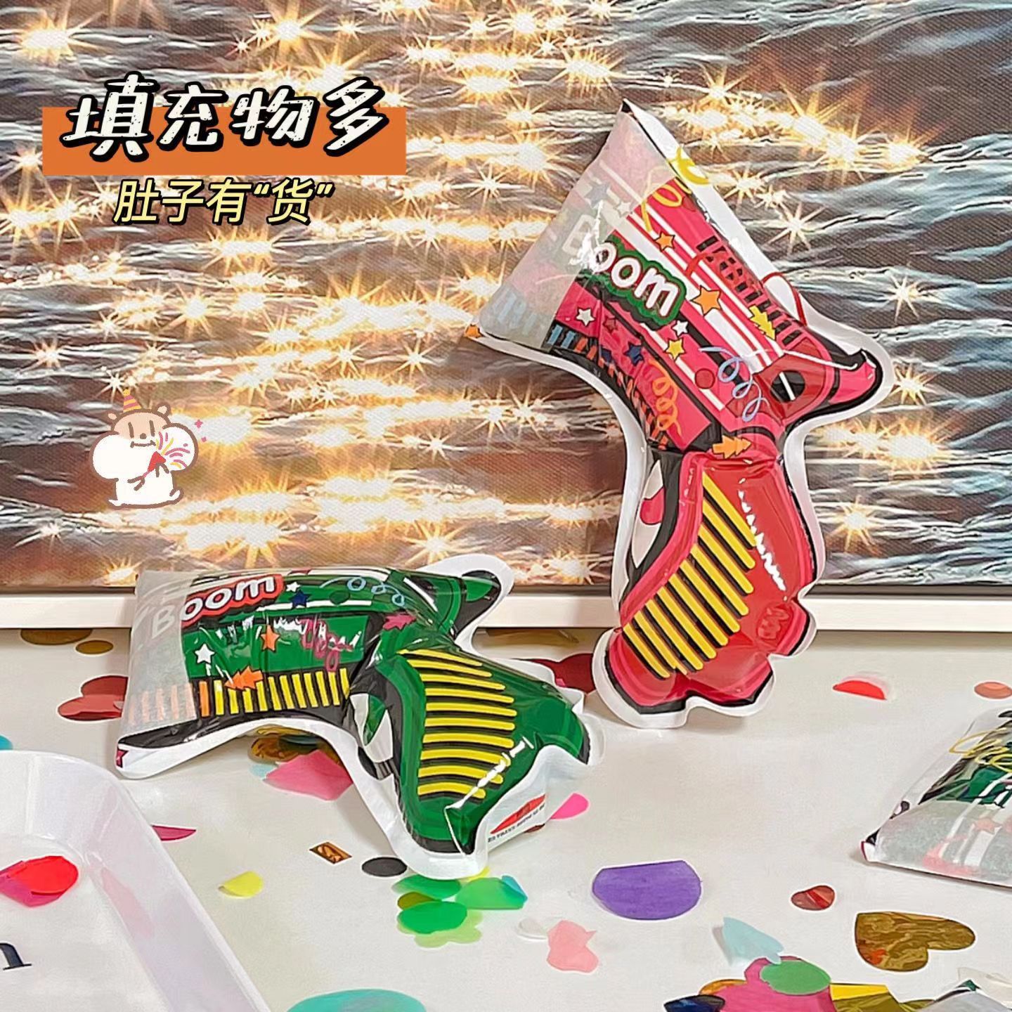 Automatic Inflatable Fireworks Gun for Festivals, Birthday Parties, Wedding Photo Scenes, New Year Wedding Team Building Creative Fireworks