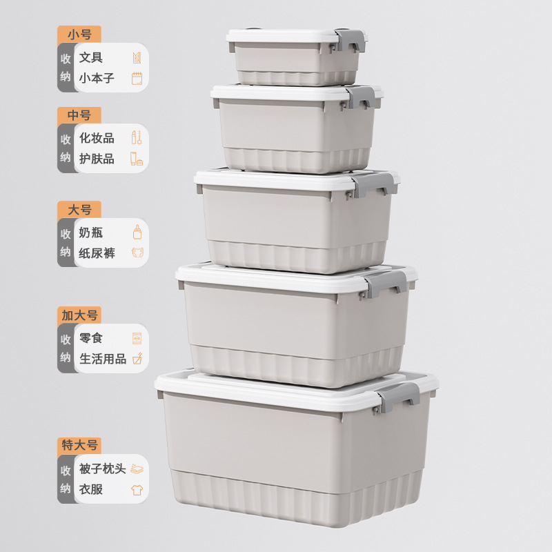 Plastic Storage Box Small Household Storage Box for Intimates Storage Box Toys Clothing Desktop Storage Box Large