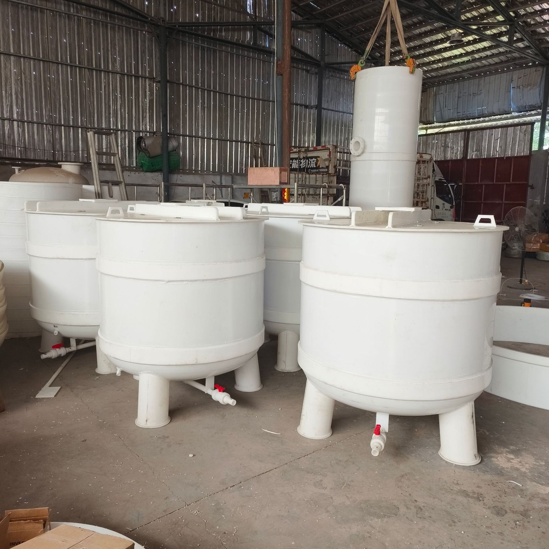Factory Direct Supply Pp Mixing Tank Polypropylene Pp Reactor Acid and Alkali Resistant Plastic Reactor Pp Mixing Tank