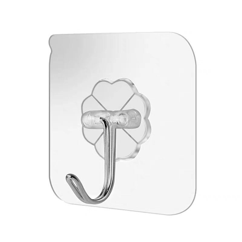 Strong Sticking Hook Seamless Transparent Hook Kitchen Storage Bathroom Waterproof Nail-free Hook Wall Wall Hanging Door Rear Self-adhesive Hook