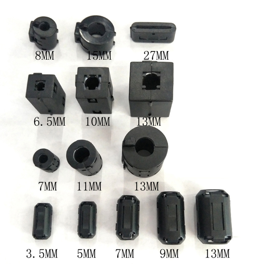 Magnetic ring manufacturers UF-35B snap-on magnetic ring with shell magnetic ring clip-on anti-interference ferrite EMC nickel