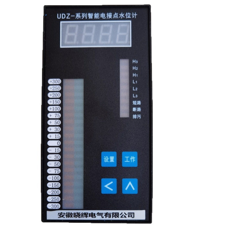 Udz-19 Series Intelligent Electric Contact Water Level Meter 1-19 Points Range Plus or Minus 300mm