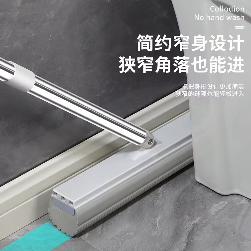 New Hand-free Sponge Scraping Mop Bucket Household Gift Mop Set Internet Celebrity Lazy Mop Artifact