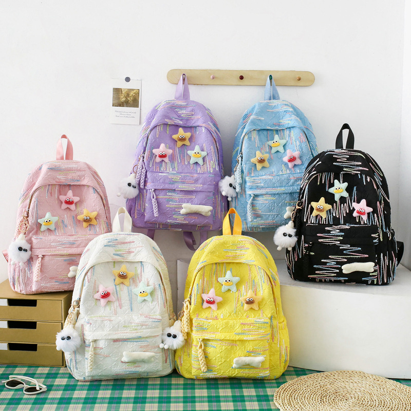 High-value schoolbag for female junior high school students Korean-style Mori large-capacity backpack for Senior high school primary school students fashion lightweight backpack