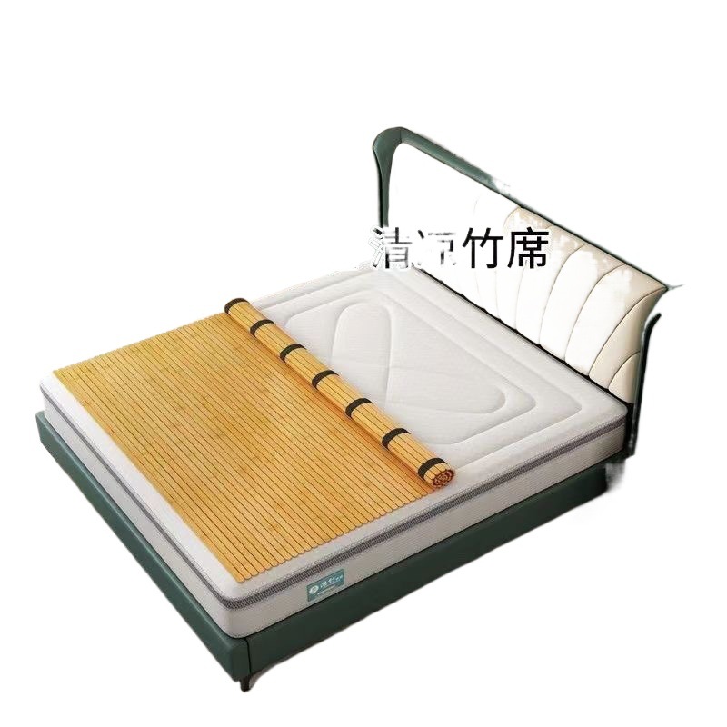 Bamboo Folding Lumbar Support Bed Board Pad Soft Bed Mat Mattress Solid Wood Frame Reinforced Hardening Lumbar Disc Herniation