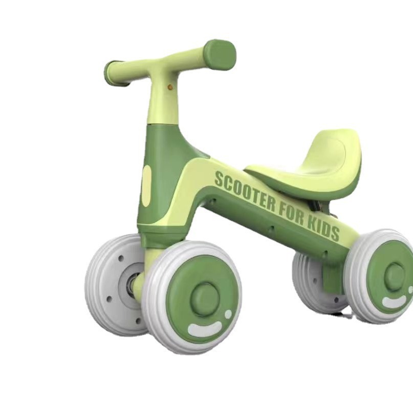 Directly Supplied Kidsren's Balance Car 1-3 Years Old Baby Walker Girl Boy Without Pedals Kidsren's Sliding Four-Wheel Stroller