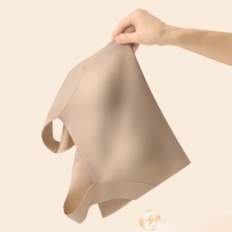 Popular Seamless Skin-Warming Bosein Base Layer Women's Thermal Top with Square Neck, Chest Pad, Seamless Slim-Fitting Beauty-Enhancing Clothing