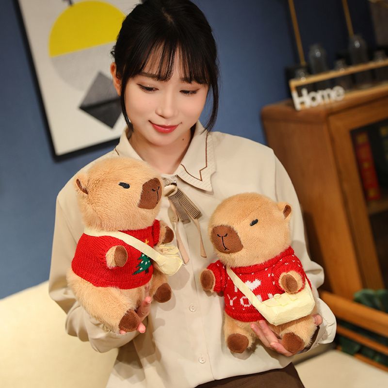Kapibei's Popular Bala Doll Plush Toy Clothes Capybara Internet Celebrity Cute Doll Rag Doll Gift