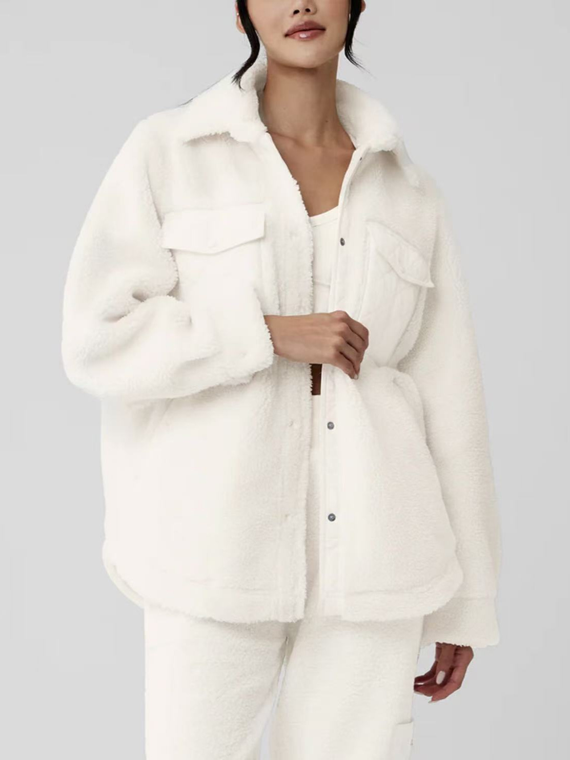 Amazon Aliexpress Independent Site European and American Women's Autumn and Winter Warm Lamb Wool Coat 2025 Early Autumn Suit Women's Clothing