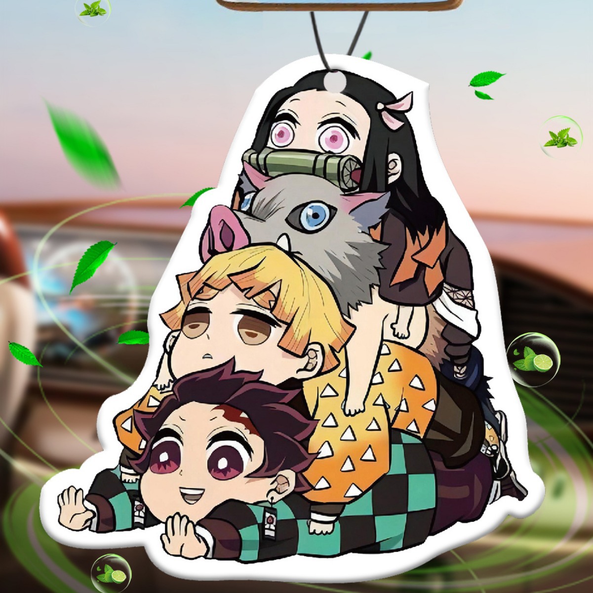 Vehicle-mounted Playful Flame-killing Incense Tablets Car Creative Fragrance Natural Fragrance Purifying Air Freshener