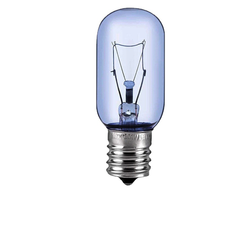 For T25 E17 E14S 120/130V25W/40W Light Blue Refrigerator Light Bulb Household