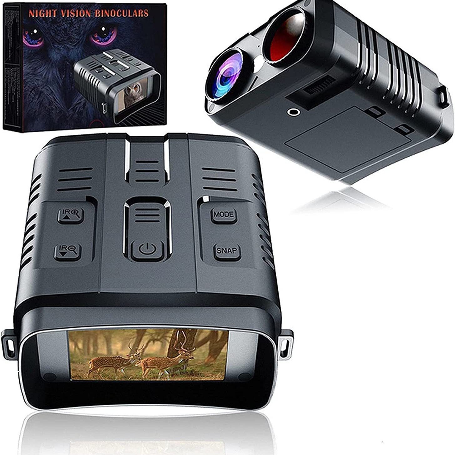 Cool Hangxin factory direct day and night dual-use all-black visual camera video HD infrared camera night vision Temu