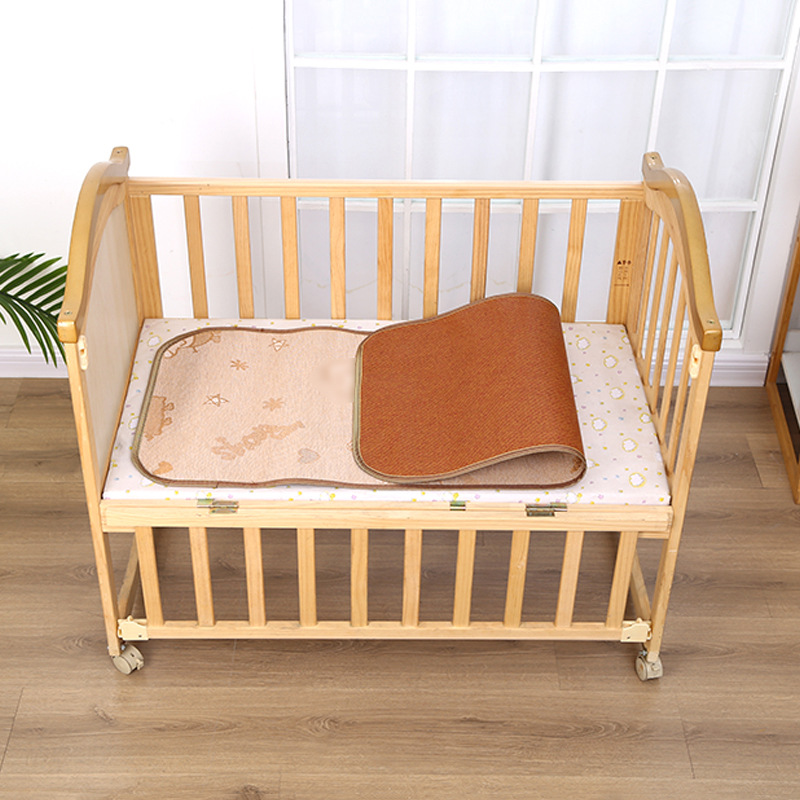 Summer children's bed straw mat baby baby double-sided thickened ice silk rattan mat kindergarten wholesale student dormitory mat