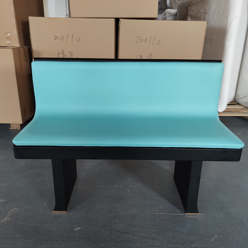 Foshan Manufacturer Modern Minimalist Cafe Restaurant Ktv Hot Pot Restaurant Double Leather Art Booth Sofa Music Dining Bar